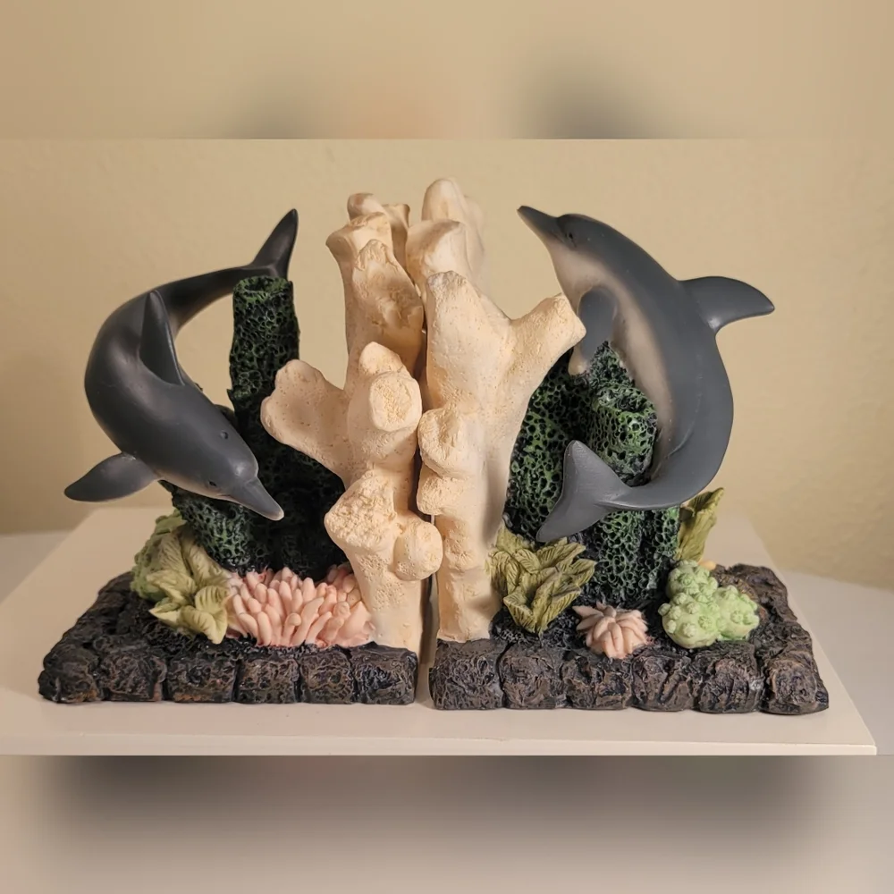 Dolphin Coral Reef Bookends - Picture 9 of 9